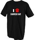 siamese cat cats love pet paw t shirt tee shirt