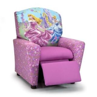 Kidz World Childrens Recliner ~ DISNEY PRINCESSES ~ ages 3 7 ~ MADE IN 