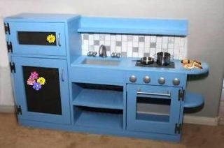   Childs One piece Play Kitchen Unit   Fridge, Sink & Stove   DIY Plans