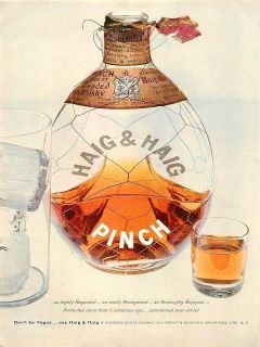 1955 haig haig pinch vintage scotch whisky ad time left