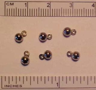   BALL DROPS / DANGLES for 19 Scale Model Horse Costume making   SILVER