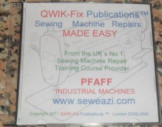 Pfaff 145 Industrial Sewing Machine Repairs CD in pdf format