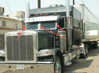 peterbilt 379 ss extra wide windshield trim one day shipping