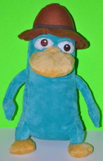 PHINEAS AND FERB AGENT P PLUSH BACKPACK 16 PERRY THE PLATYPUS PLUSH 