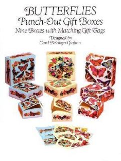 Butterflies Punch Out Gift Boxes Nine Boxes with Matching Gift Tags by 