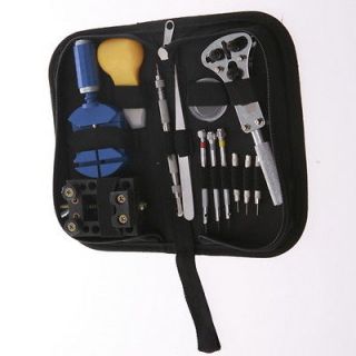 Newly listed 13pcs Watch Repair Tool Kit Zip Case Battery Bracelet Set