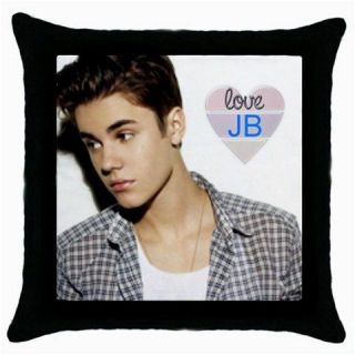 Love JB Heart Justin Bieber Boyfriend Collectible Photo Throw Pillow 