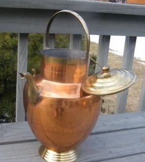 antique copper serpent spout tea pot kettle samovar urn time