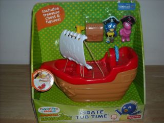   Nickelodeon The Backyardigans Pirate Tub Time Fisher Price + 2 figures