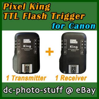 Pixel KING TTL E TTL Wireless Flash Trigger Set for Canon 430EX II 
