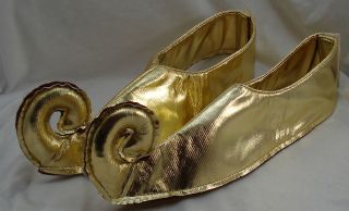 shoe covers gold christmas elf arabian prince aladdin pixi