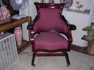 antique victorian cherry platform rocker side chair time left $