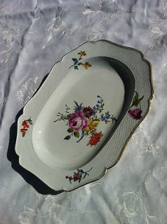   Century 13 Meissen porcelain serving platter 1756 1773 Dot Period