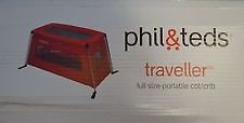 Phil & Teds Traveller full size portable cot/crib BLACK~~NIB