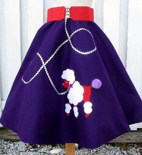 Misses or Plus Size RED HAT Ladies Society Poodle Skirt Choose Size 
