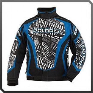 Polaris FXR Throttle Jacket Collide Print VooDoo Blue Size Large 