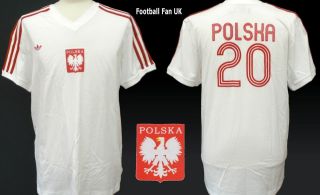 POLAND Adidas Originals Retro World Cup 1974 Home Shirt NEW BNWT 
