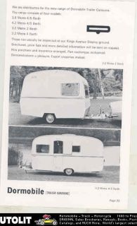 1970 dormobile camper travel trailer ad  7