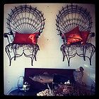 Pier One Scroll Black Wrought Iron Chairs