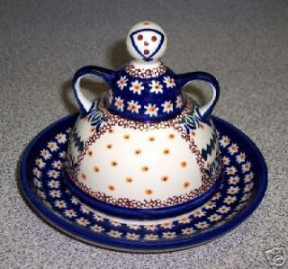 polish pottery mini cheese lady daisy new sale 