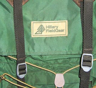 Hillary Field Gear Vintage External Frame Backpack 8 Pocket W/ Top 