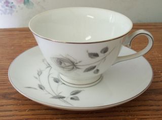 Royal Song Fine China Cup & Saucer Midnight Rose Japan 5514