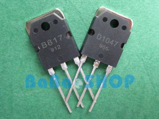 1pair ( B817 PNP+D1047 NPN) Planar Silicon Transistors 2SB817 2SD1047 