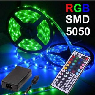   18M RGB SMD 5050 LED Strip light Christams indoor and outdoor + power