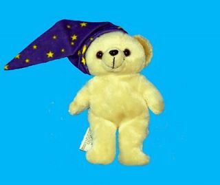 2001 SLUMBER CAP SNUGGLE BEAR 5 PLUSH CHARMIN BEAN BAG TINY TEDDY 