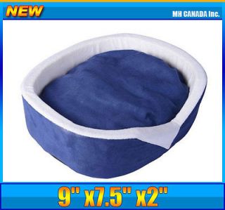   23 Pet Bed Dog Bed Cat Bed with removable Mat Pet Sofa Blue/White