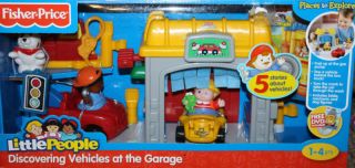    Price Little People Discovering Vehicles at the Garage   Bonus DVD