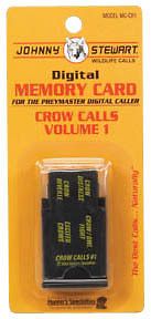 JOHNNY STEWART CROW CALLING VOLUME 1 PREYMASTER MEMORY CARD PM 3 & PM 