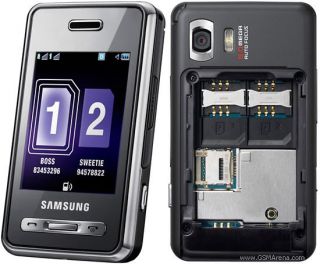 Samsung D980 Black Unlocked 5MP Camera 2G Dual SIM Smartphone Dual Sim 