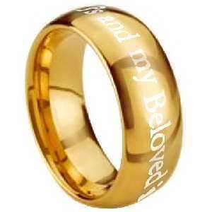 christian ring purity i am my beloveds gold sz 6