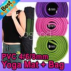   Diet Yoga Pilates Mat Pad 24 X 68 Excercise Fitness + Free Yoga Bag