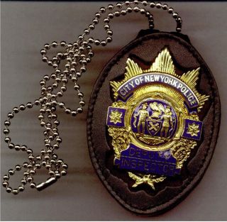 NYPD Captain/Deputy Inspector Style Badge (only) Cut Out Neck Hanger w 