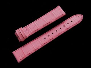 Original Pierre Balmain Pink Leather Watch Strap Band Ladies 16mm New