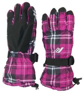 new ladies rucanor isaly pink tartan ski gloves from united