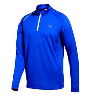 New Puma Golf Cresting 1/4 Zip Long Sleeve Polo Shirt   Surf The Web