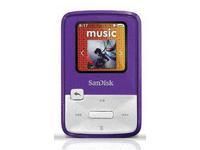   Sansa Clip Zip 4GB Purple  Media Player SDMX22 FM Radio + SD Slot