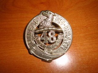 pre ww1 canadian cap badge 48th highlanders nice from canada