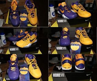   Kobe 7 System X Lakers Yin Yang Gold/Purple & Nike Vault Elite Socks