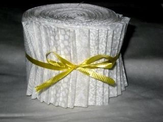 CHRISTMAS WHITE FABRIC STRIPS JELLY ROLL KIT TWIN TO KING CURTAINS