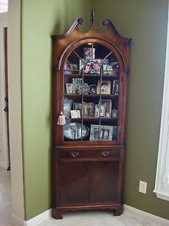 newly listed antique mahogany corner cabinet time left $ 1300