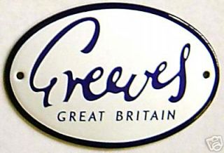 greeves great britain stove enamelled badge time left $ 32