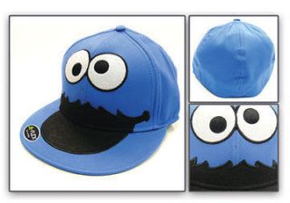 Baseball Cap SESAME STREET NEW Cookie Monster Face Blue Hat Licensed 