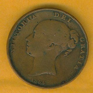 Newly listed Rare 1854 Brittania R Coin, Victoria Dei Gratia #DS997
