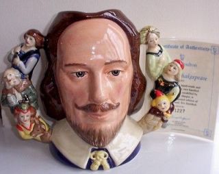ROYAL DOULTON WILLIAM SHAKESPEARE CHARACTER TWIN HANDLED JUG   LIMITED 