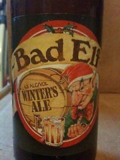 bad elf winters ale beer bottle  8