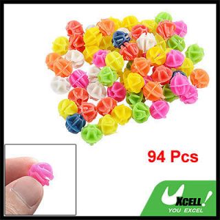94 Pcs Decorative Plastic Multi color Clip Spoke Beads for Bike